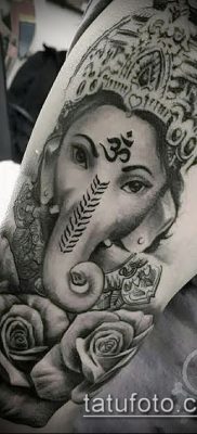 Фото тату Ганеша — 21072017 — пример — 080 Ganesha tattoo
