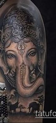 Фото тату Ганеша — 21072017 — пример — 081 Ganesha tattoo