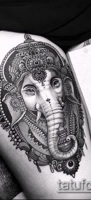 Фото тату Ганеша — 21072017 — пример — 086 Ganesha tattoo