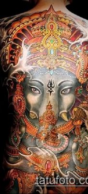 Фото тату Ганеша — 21072017 — пример — 087 Ganesha tattoo