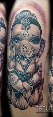 Фото тату Ганеша — 21072017 — пример — 089 Ganesha tattoo