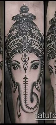 Фото тату Ганеша — 21072017 — пример — 094 Ganesha tattoo