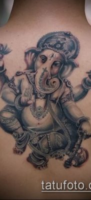 Фото тату Ганеша — 21072017 — пример — 097 Ganesha tattoo