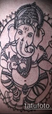 Фото тату Ганеша — 21072017 — пример — 098 Ganesha tattoo