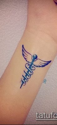 Фото тату крылья Гермеса — 06072017 — пример — 010 Tattoo wings of Hermes