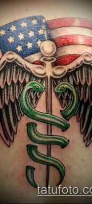 Фото тату крылья Гермеса — 06072017 — пример — 037 Tattoo wings of Hermes
