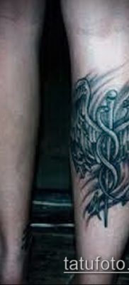 Фото тату крылья Гермеса — 06072017 — пример — 045 Tattoo wings of Hermes