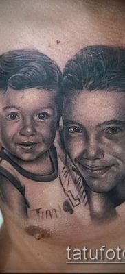 Фото тату портрет своего ребе — 01072017 — пример — 050 Tattoo portrait child_tatufoto.com