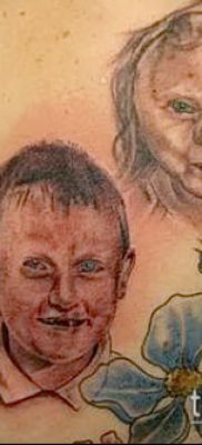 Фото тату портрет своего ребе — 01072017 — пример — 058 Tattoo portrait child_tatufoto.com