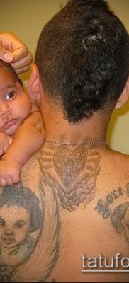 Фото тату портрет своего ребе — 01072017 — пример — 069 Tattoo portrait child_tatufoto.com