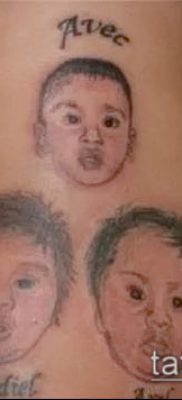 Фото тату портрет своего ребе — 01072017 — пример — 073 Tattoo portrait child_tatufoto.com