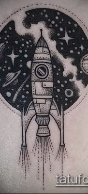 Фото тату ракета — 18072017 — пример — 069 Tattoo rocket
