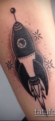 Фото тату ракета — 18072017 — пример — 078 Tattoo rocket