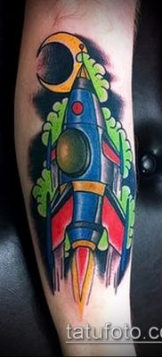 Фото тату ракета — 18072017 — пример — 088 Tattoo rocket