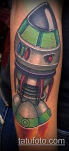Фото тату ракета - 18072017 - пример - 103 Tattoo rocket