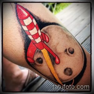 Фото тату ракета - 18072017 - пример - 108 Tattoo rocket