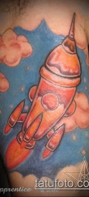 Фото тату ракета — 18072017 — пример — 110 Tattoo rocket