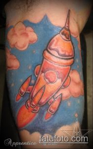 Фото тату ракета - 18072017 - пример - 110 Tattoo rocket