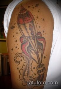 Фото тату ракета - 18072017 - пример - 111 Tattoo rocket