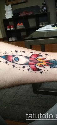 Фото тату ракета — 18072017 — пример — 127 Tattoo rocket