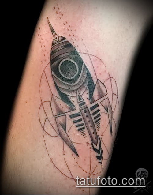 Фото тату ракета - 18072017 - пример - 148 Tattoo rocket