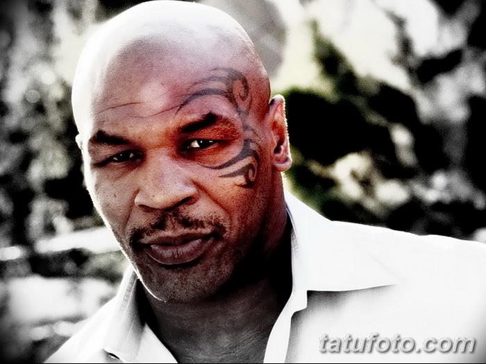 фото Тату Майка Тайсона на лице от 29.07.2017 №002 - Mike Tyson's Tattoo Face Tattoo