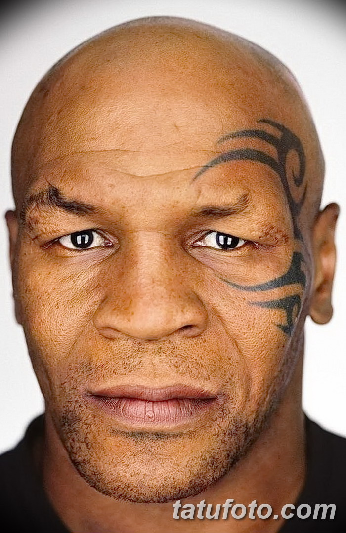 фото Тату Майка Тайсона на лице от 29.07.2017 №042 - Mike Tyson's Tattoo Face Tattoo