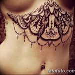 фото рисунок хной под грудью от 29.07.2017 №005 - Drawing henna under the breast