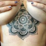 фото рисунок хной под грудью от 29.07.2017 №013 - Drawing henna under the breast 3543464224