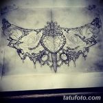 фото рисунок хной под грудью от 29.07.2017 №020 - Drawing henna under the breast