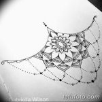 фото рисунок хной под грудью от 29.07.2017 №021 - Drawing henna under the breast