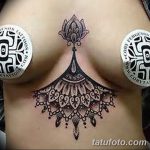 фото рисунок хной под грудью от 29.07.2017 №022 - Drawing henna under the breast