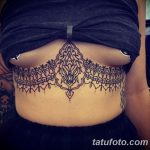 фото рисунок хной под грудью от 29.07.2017 №023 - Drawing henna under the breast