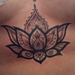 фото рисунок хной под грудью от 29.07.2017 №028 - Drawing henna under the breast