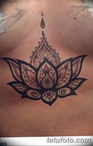 фото рисунок хной под грудью от 29.07.2017 №028 - Drawing henna under the breast
