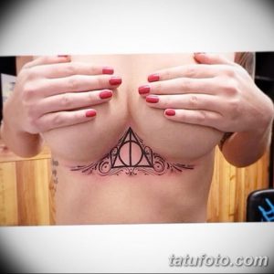 фото рисунок хной под грудью от 29.07.2017 №029 - Drawing henna under the breast