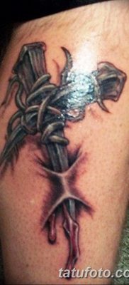 фото тату колючая проволока от 26.07.2017 №012 — Tattoo barbed wire_tatufoto.com