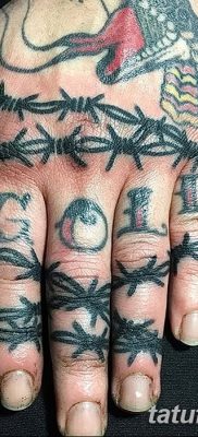 фото тату колючая проволока от 26.07.2017 №021 — Tattoo barbed wire_tatufoto.com