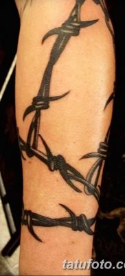 фото тату колючая проволока от 26.07.2017 №028 — Tattoo barbed wire_tatufoto.com