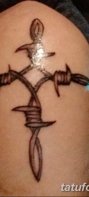 фото тату колючая проволока от 26.07.2017 №040 — Tattoo barbed wire_tatufoto.com