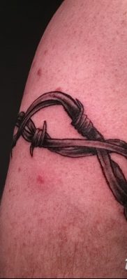 фото тату колючая проволока от 26.07.2017 №044 — Tattoo barbed wire_tatufoto.com