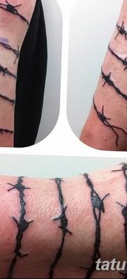 фото тату колючая проволока от 26.07.2017 №057 — Tattoo barbed wire_tatufoto.com