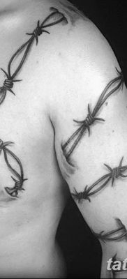 фото тату колючая проволока от 26.07.2017 №058 — Tattoo barbed wire_tatufoto.com