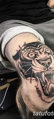 фото тату саблезубый тигр от 25.07.2017 №001 — Tattoo saber-toothed tiger