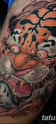фото тату саблезубый тигр от 25.07.2017 №002 — Tattoo saber-toothed tiger