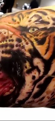 фото тату саблезубый тигр от 25.07.2017 №012 — Tattoo saber-toothed tiger
