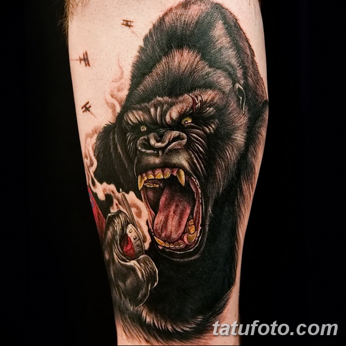 Татуировка горилла: значение, фото и эскизы - Vse-o-tattoo Татуировка горилла: значение, фото и эскизы - Vse-o-tattoo