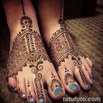 фото Мехенди на пальцах ног от 18.08.2017 №004 - Mehendi on toes_tatufoto.com
