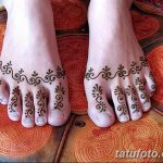 фото Мехенди на пальцах ног от 18.08.2017 №006 - Mehendi on toes_tatufoto.com