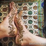 фото Мехенди на пальцах ног от 18.08.2017 №009 - Mehendi on toes_tatufoto.com